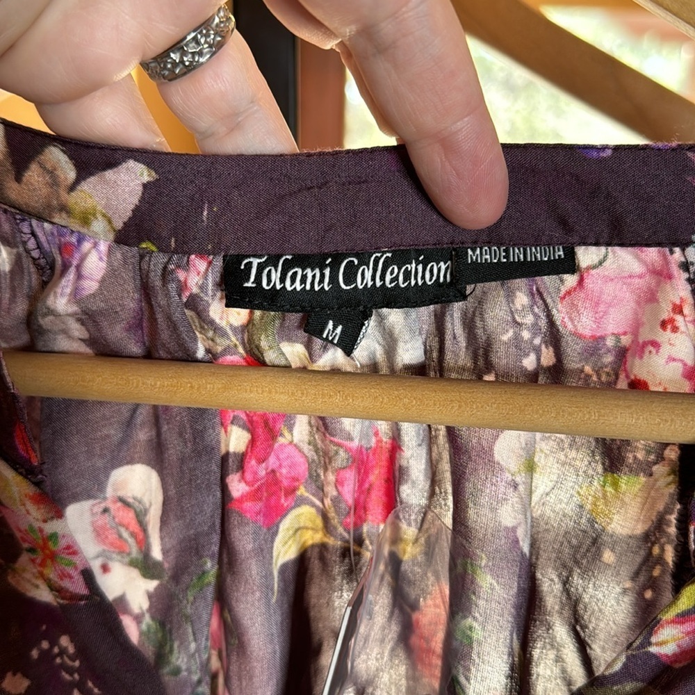 NWT Tolani Collection Button Down Long Sleeve Ruf… - image 7